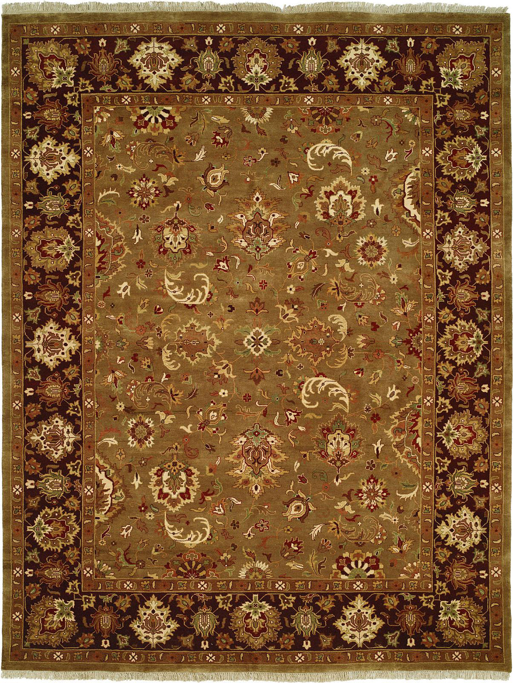 Kalaty Royale RL-918 Camel/Eggplant Area Rug