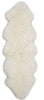 Auskin Luxury Skins Premium Sheepskin Double Pelt Ivory Animal Hide Area Rug