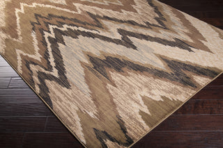 Surya Riley RLY-5000 Mocha Machine Loomed Area Rug Corner Shot