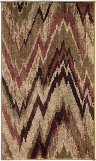 Surya Riley RLY-5001 Burgundy Machine Loomed Area Rug 