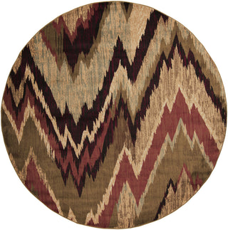 Surya Riley RLY-5001 Burgundy Area Rug 8' Round