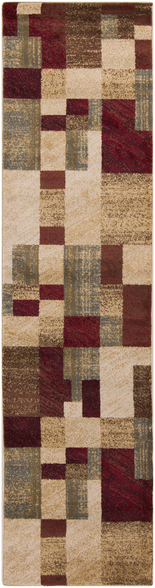 Surya Riley RLY-5006 Burgundy Area Rug 2' x 7'5'' Runner