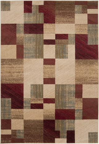 Surya Riley RLY-5006 Burgundy Area Rug 5'3'' x 7'6''