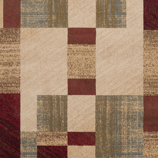 Surya Riley RLY-5006 Burgundy Machine Loomed Area Rug Sample Swatch