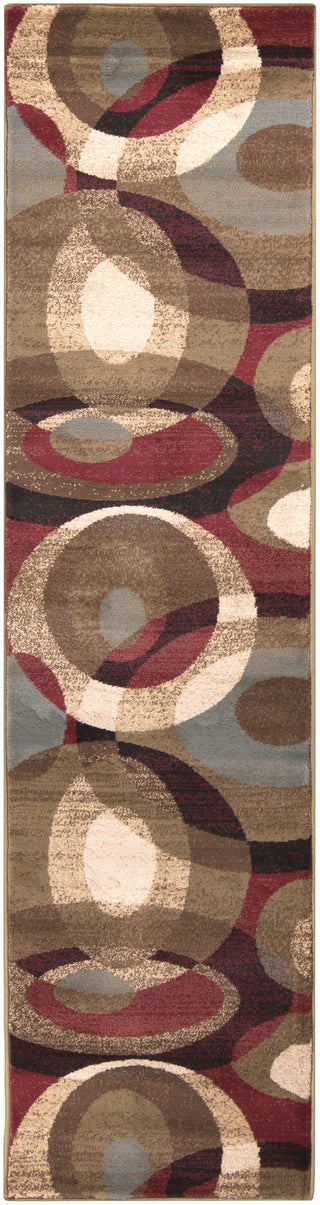 Surya Riley RLY-5007 Burgundy Area Rug 2' x 7'5'' Runner