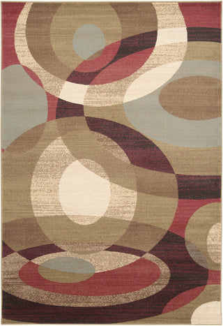 Surya Riley RLY-5007 Burgundy Area Rug 5'3'' x 7'6''