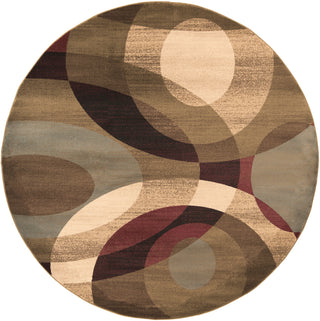 Surya Riley RLY-5007 Burgundy Area Rug 8' Round