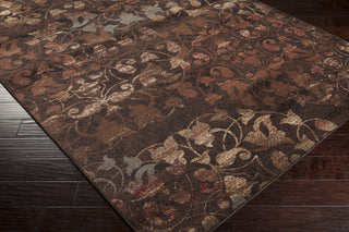Surya Riley RLY-5008 Chocolate Machine Loomed Area Rug Corner Shot
