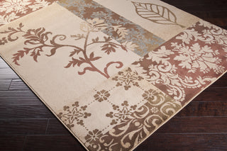 Surya Riley RLY-5013 Mocha Machine Loomed Area Rug Corner Shot