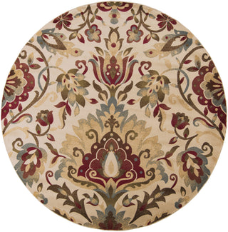 Surya Riley RLY-5017 Burgundy Area Rug 8' Round