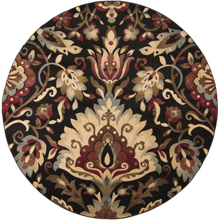 Surya Riley RLY-5018 Burgundy Area Rug 8' Round