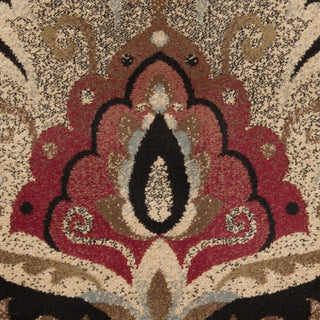 Surya Riley RLY-5018 Burgundy Machine Loomed Area Rug Sample Swatch