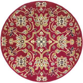 Surya Riley RLY-5028 Burgundy Area Rug 8' Round