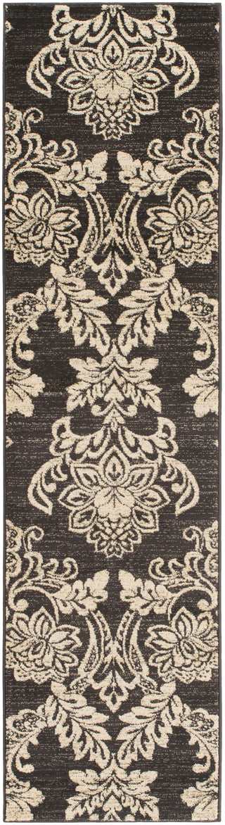 Surya Riley RLY-5045 Black Area Rug 2' x 7'5'' Runner