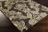 Surya Riley RLY-5045 Black Machine Loomed Area Rug Corner Shot