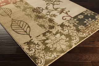 Surya Riley RLY-5047 Beige Machine Loomed Area Rug Corner Shot