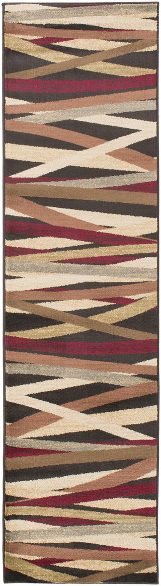 Surya Riley RLY-5057 Cherry Area Rug 2' x 7'5'' Runner