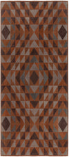 Surya Ranch RNC-1000 Brown Area Rug by Papilio 2'6'' X 8' Runner