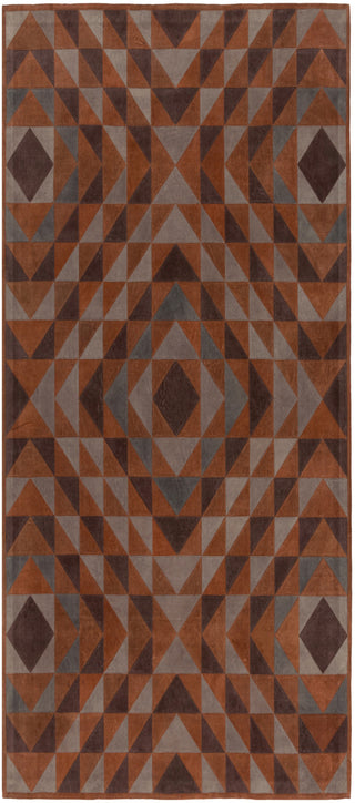 Surya Ranch RNC-1000 Brown Area Rug by Papilio 2'6'' X 8' Runner