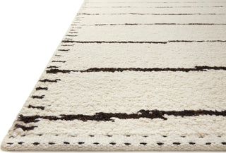 Loloi Roman ROM-05 Ivory/Black Area Rug Corner 