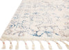 Loloi Ronnie RON-01 Ivory / Ocean Area Rug by Justina Blakeney Corner Image