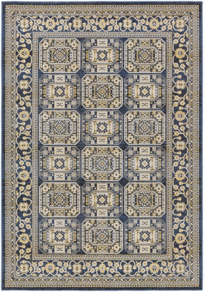 Artistic Weavers Roosevelt Albany Navy Blue/Light Yellow Area Rug main image