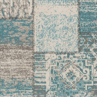 Artistic Weavers Roosevelt Brooks Turquoise/Ivory Area Rug Swatch