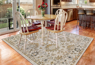 Trans Ocean Carmel 8418/12 Vintage Floral Natural Area Rug by Liora Manne