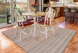 Trans Ocean Dakota 6147/22 Stripe Khaki Area Rug by Liora Manne