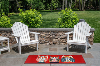 Trans Ocean Frontporch 4577/24 What A Hoot Red Area Rug by Liora Manne