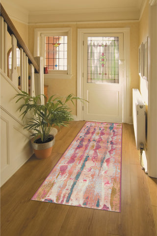 Trans Ocean Marina 8048/37 Reflection Pink Area Rug by Liora Manne