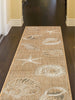 Trans Ocean Carmel 8414/12 Shells Natural Area Rug by Liora Manne