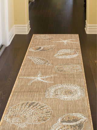 Trans Ocean Carmel 8414/12 Shells Natural Area Rug by Liora Manne