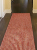 Trans Ocean Carmel 8422/24 Texture Stripe Red Area Rug by Liora Manne