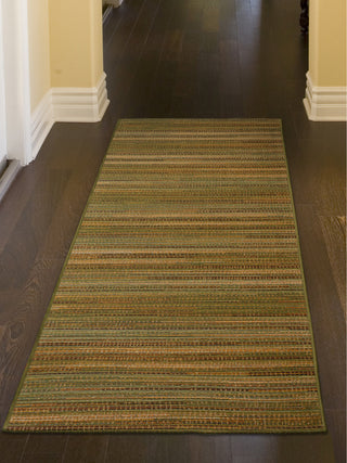 Trans Ocean Marina 8052/06 Stripes Green Area Rug by Liora Manne