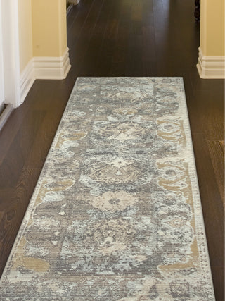 Trans Ocean Marina 8044/47 Kashan Grey Area Rug by Liora Manne