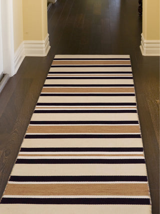 Trans Ocean Sorrento 6310/22 Cabana Stripe Khaki Area Rug by Liora Manne