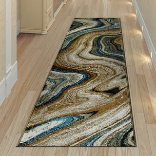 Trans Ocean Ashford 8133/03 Agate Blue Area Rug by Liora Manne