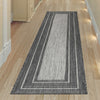 Trans Ocean Carmel 8425/48 Multi Border Black Area Rug by Liora Manne