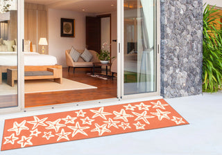 Trans Ocean Frontporch Starfish Orange by Liora Manne