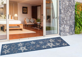 Trans Ocean Carmel 8415/33 Starfish Navy Area Rug by Liora Manne