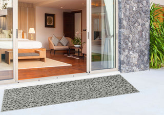 Trans Ocean Carmel 8432/48 Leopard Grey Area Rug by Liora Manne