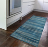 Trans Ocean Marina 8052/03 Stripes Blue Area Rug by Liora Manne