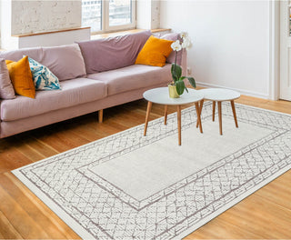 Trans Ocean Rialto 7040/12 Border Ivory Area Rug by Liora Manne