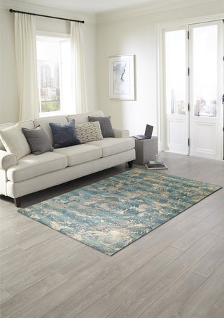 Trans Ocean Marina 8100/03 Stormy Blue Area Rug by Liora Manne