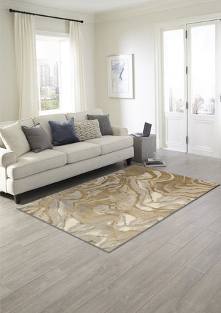 Trans Ocean Soho 7100/09 Agate Gold Area Rug by Liora Manne