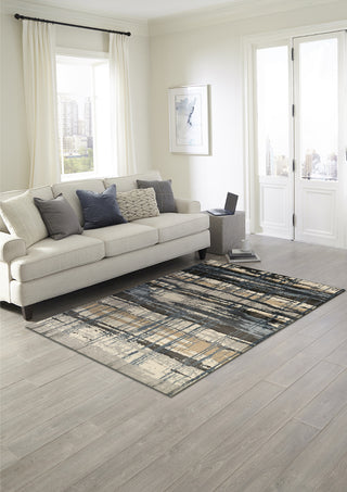 Trans Ocean Soho 7111/33 Contempo Navy Area Rug by Liora Manne