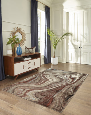 Trans Ocean Ashford 8133/24 Agate Red Area Rug by Liora Manne