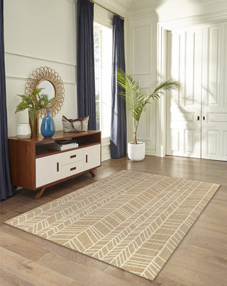 Trans Ocean Carmel 8468/12 Chevron Camel Area Rug by Liora Manne