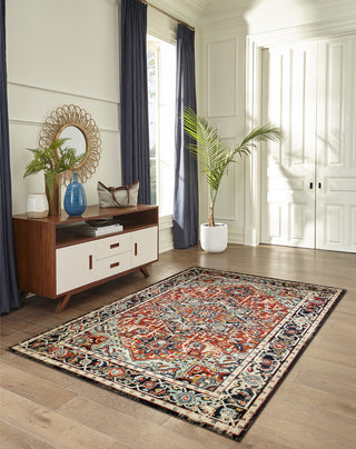 Trans Ocean Fresco 6132/24 Heriz Red Area Rug by Liora Manne